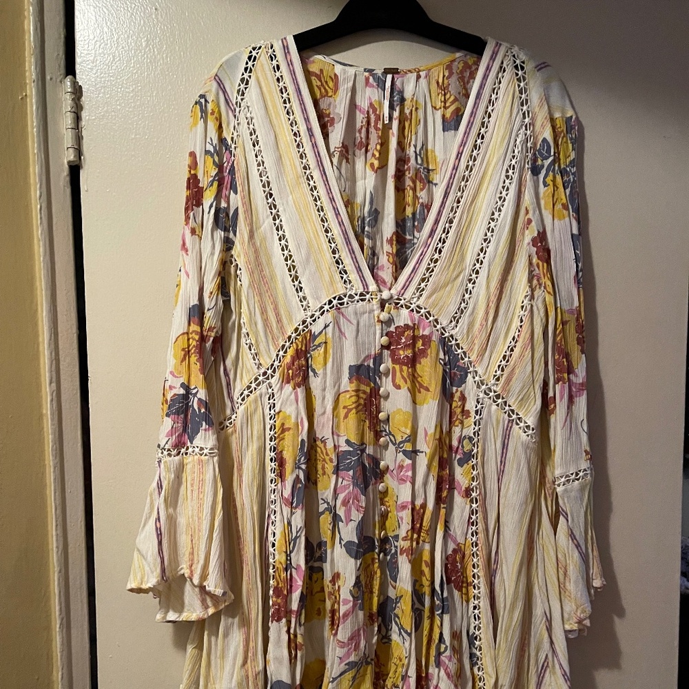 Free People Women’s boho swing babydoll top